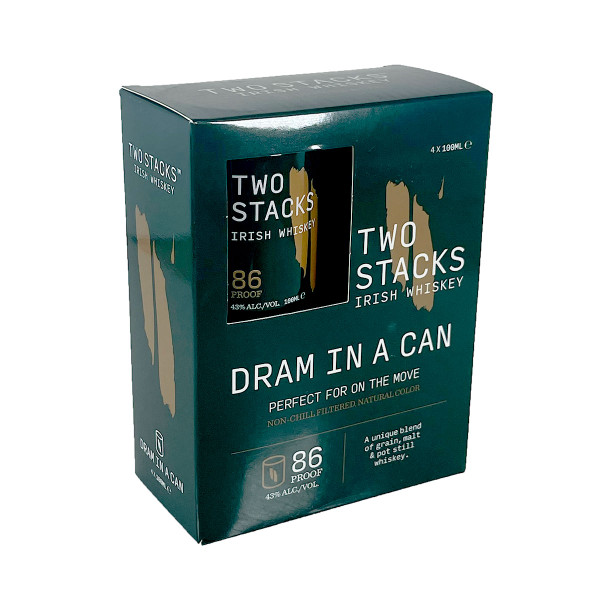 Two Stacks Irish Whiskey 100ml Can