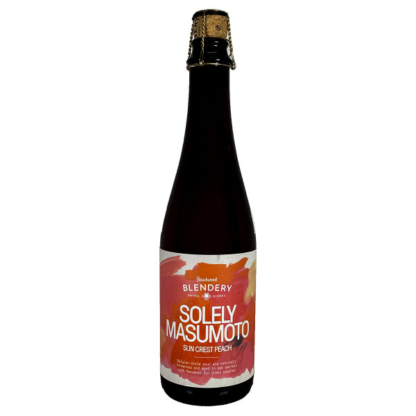 Beachwood Blendery Solely Masumoto Sun Crest Peach Belgian Style Sour Ale