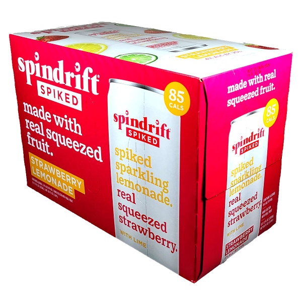 Spindrift Spiked Sparkling Water Strawberry Lemonade 8-Pack Can