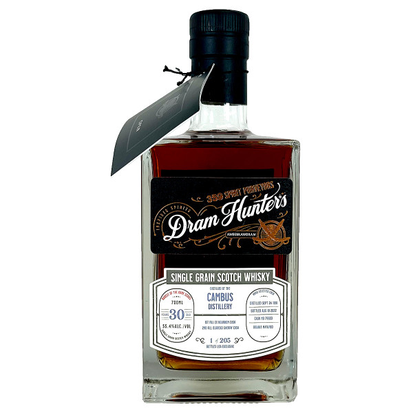 Dram Hunters Cambus Distillery 30 Year Old Single Grain Scotch Whisky