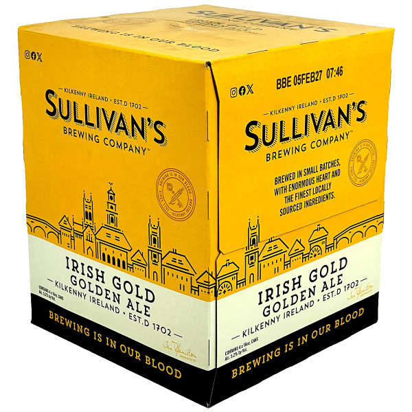 Sullivan's Irish Gold Golden Ale 4-Pack Can