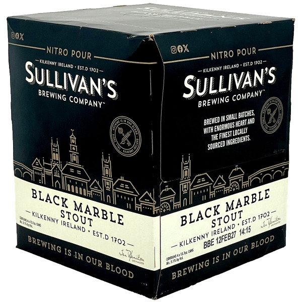 Sullivan's Black Marble Stout Nitro Pour 4-Pack Can