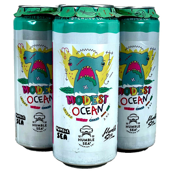 Humble Sea Modest Ocean Crispy West Coast Pale Ale 4-Pack Can