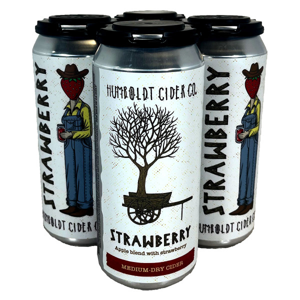 Humboldt Strawberry Medium-Dry Cider 4-Pack Can