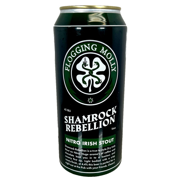 Rad Beer Flogging Molly Shamrock Rebellion Nitro Irish Stout Can