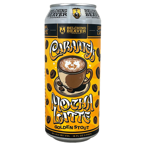 Belching Beaver Caramel Mocha Latte Golden Stout Can