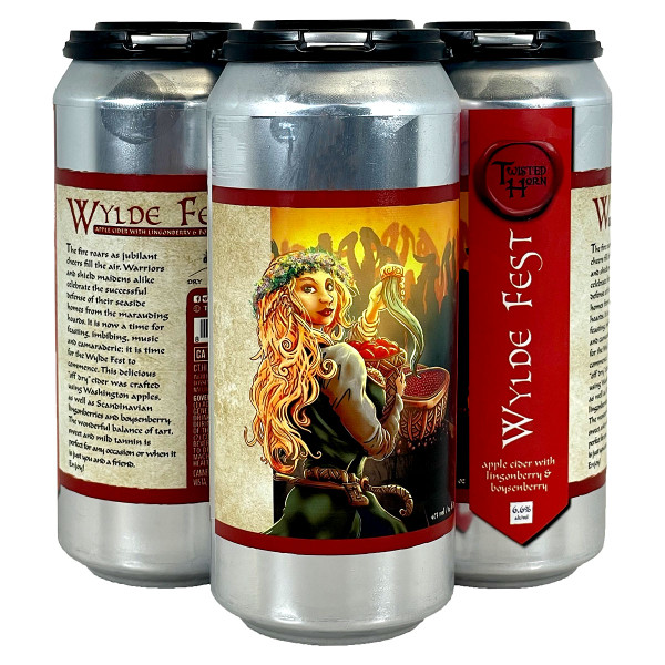 Twisted Horn Wylde Fest Apple Cider 4-Pack Can