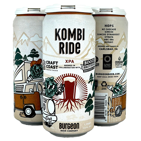 Burgeon / Craft Coast / Booze Brothers Kombi Ride XPA 4-Pack Can