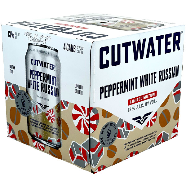Cutwater Peppermint White Russian 4-Pack Can
