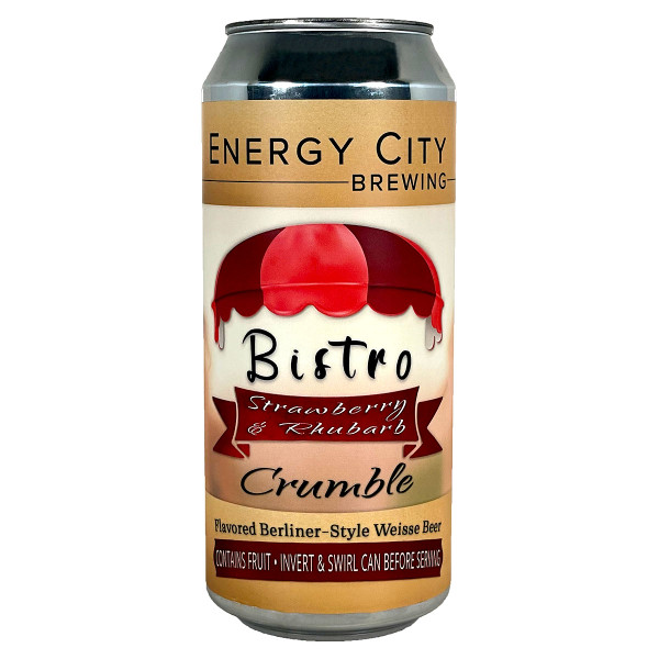 Energy City Bistro Strawberry & Rhubard Crumble Flavored Berliner-Style Can