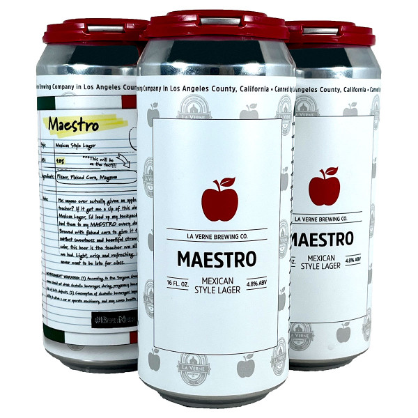 La Verne Maestro Mexican-Style Lager 4-Pack Can