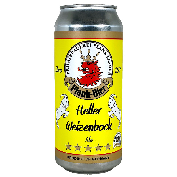 Plank-Bier Heller Weizenbock Ale Can
