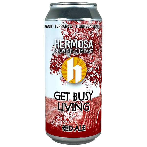 Hermosa Get Busy Living Red Ale Can