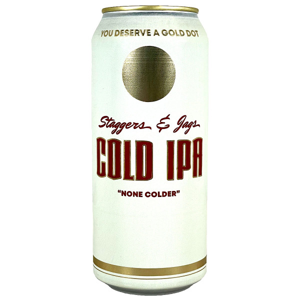 Gold Dot Staggers & Jags Cold IPA Can