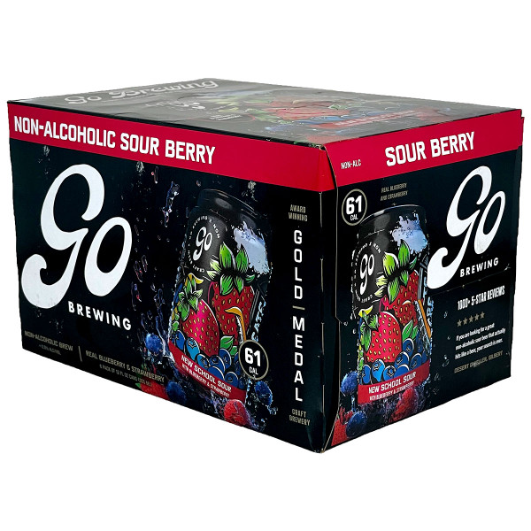 Go Brewing New School Sour Berry Ale Non-Alcoholic 6-Pack Can Go Brewing New School Sour Berry Ale Non-Alcoholic 6-Pack Can