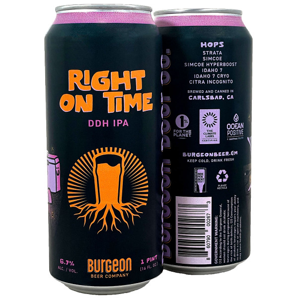 Burgeon Right On Time DDH IPA Can