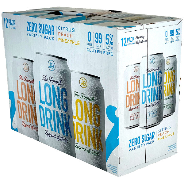 Long Drink Zero Variety Pack 12-Pack Can