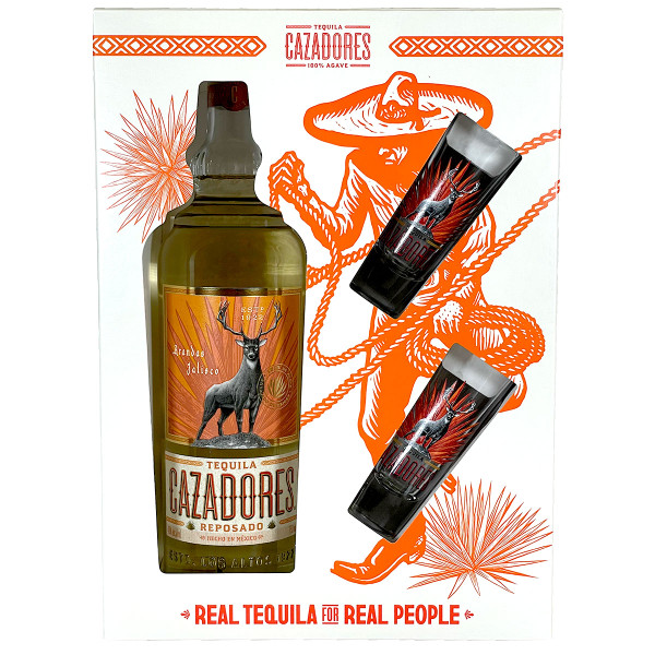 Cazadores Reposado Tequila Gift Pack With 2 Glasses