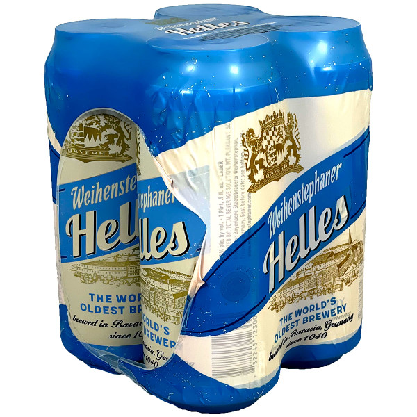 Weihenstephaner Helles 4-Pack Can