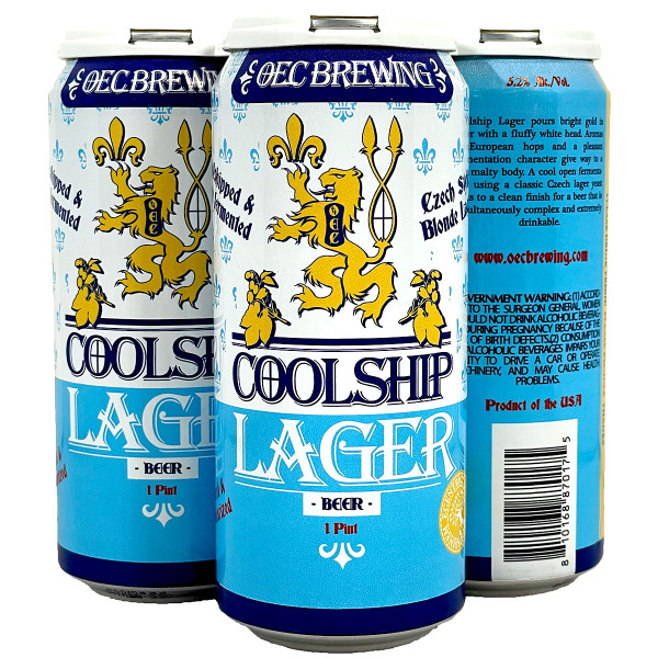 OEC Brewing Coolship Lager 4-Pack Can