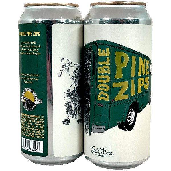 Fonta Flora Double Pine Zips West Coast-Style Double IPA Can
