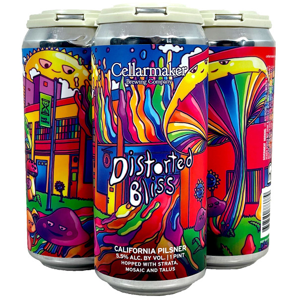 Cellarmaker Distorted Bliss California Pilsner 4-Pack Can