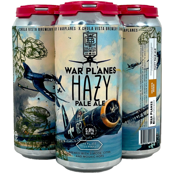 Chula Vista Brewery War Planes Hazy Pale Ale 4-Pack Can