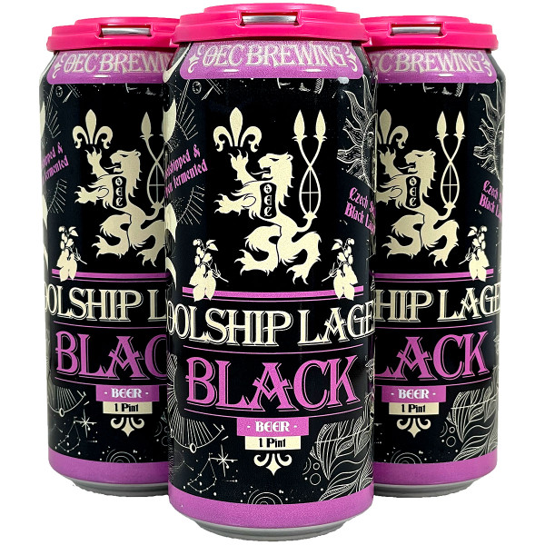 OEC Brewing Coolship Black Lager Czech Style Black Lager 4-Pack Can