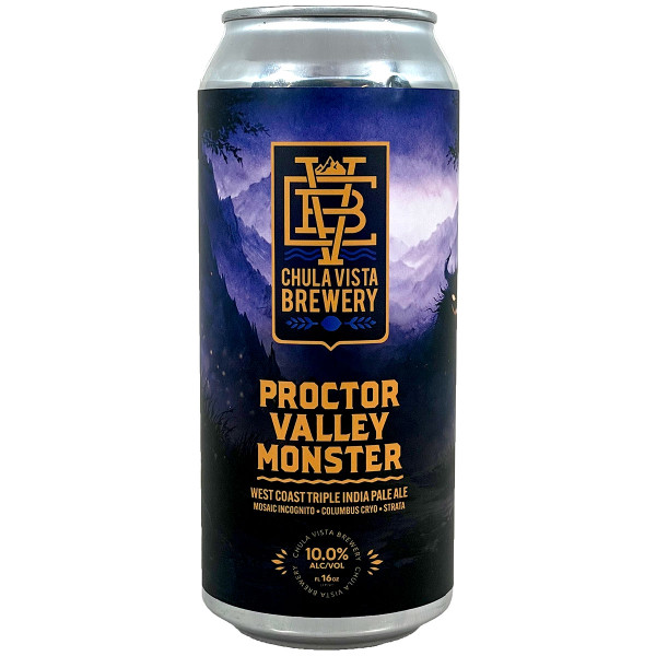 Chula Vista Brewery Proctor Valley Monster West Coast Triple IPA Can