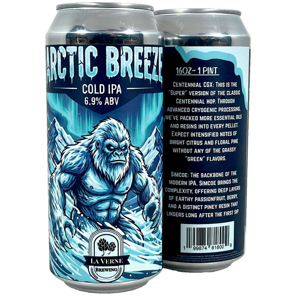 La Verne Arctic Breeze Cold IPA Can