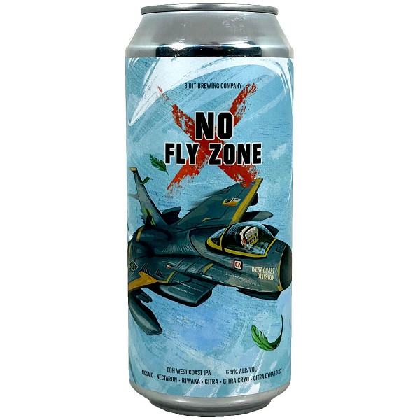 8 Bit No Fly Zone DDH West Coast IPA Can