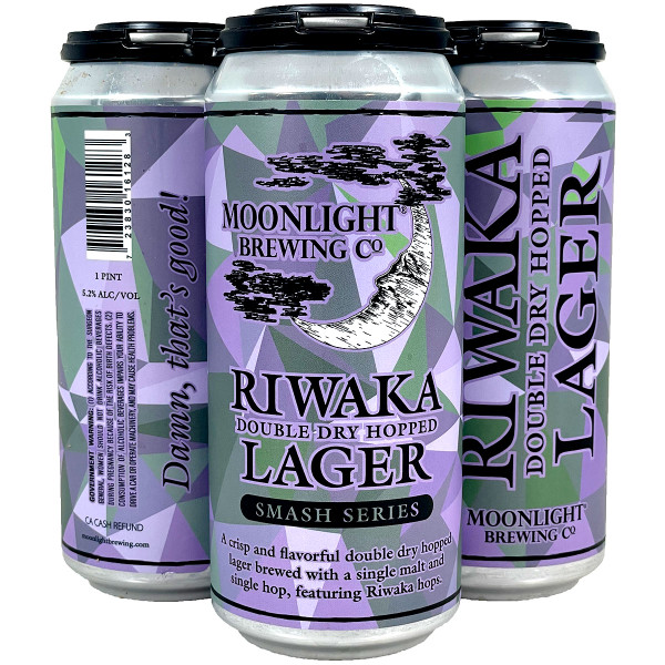 Moonlight Brewing Riwaka Double Dry Hopped Lager 4-Pack Can