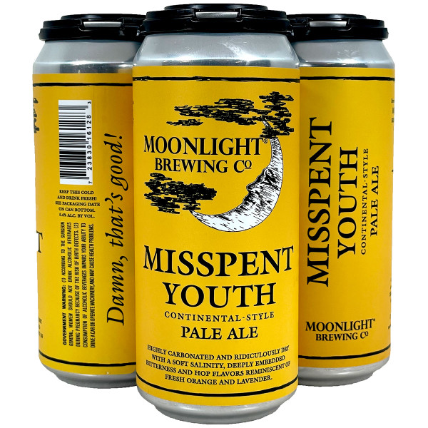 Moonlight Brewing Misspent Youth Continental-Style Pale Ale 4-Pack Can