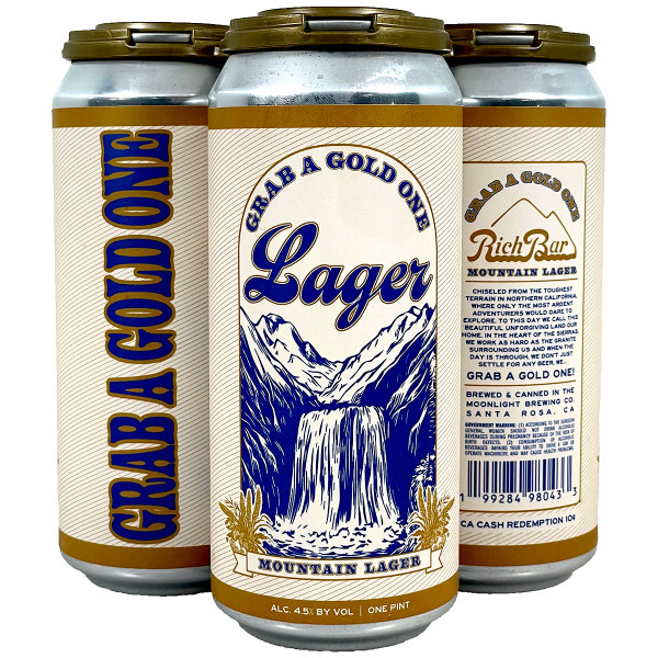 Moonlight Brewing Grab A Gold One Mountain Lager 4-Pack Can