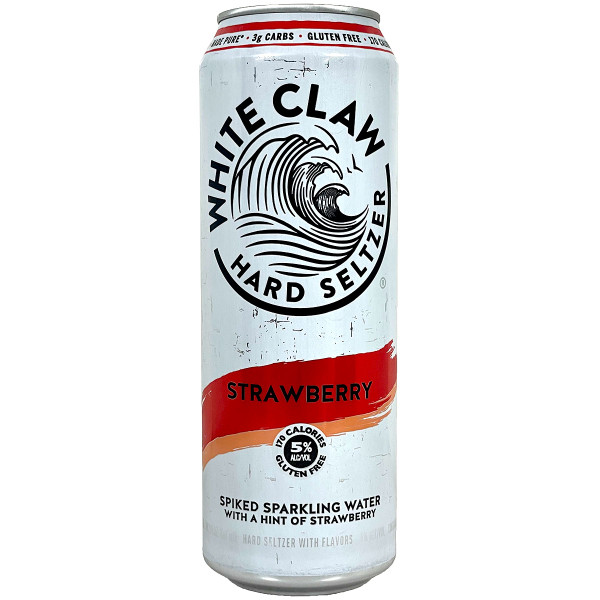 White Claw Strawberry Hard Seltzer 19.2oz Can