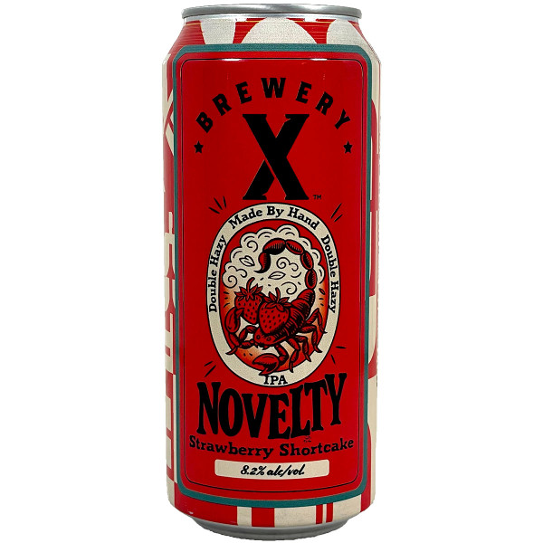 Brewery X Novelty Strawberry Shortcake Double Hazy IPA Can