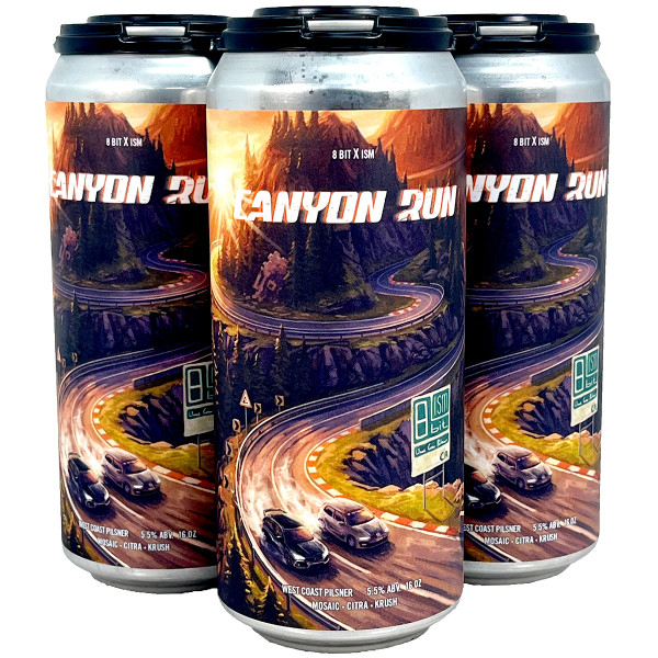 8 Bit [+ ISM Brewing] Canyon Run West Coast Pilsner 4-Pack Can