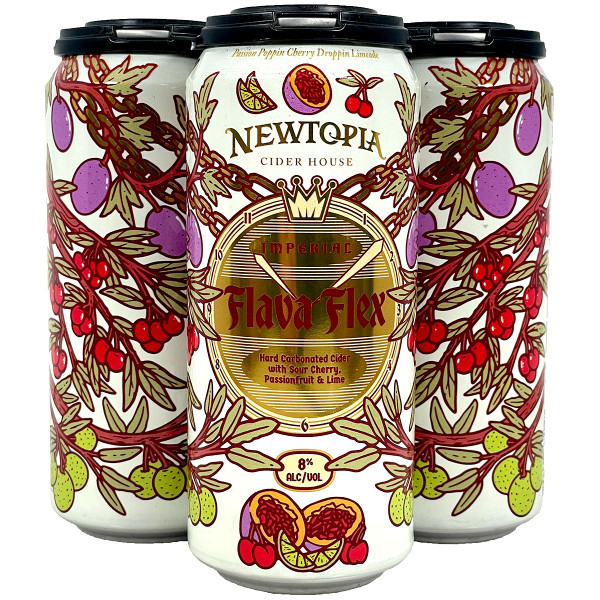 Newtopia Flava Flex Imperial Cider 4-Pack Can