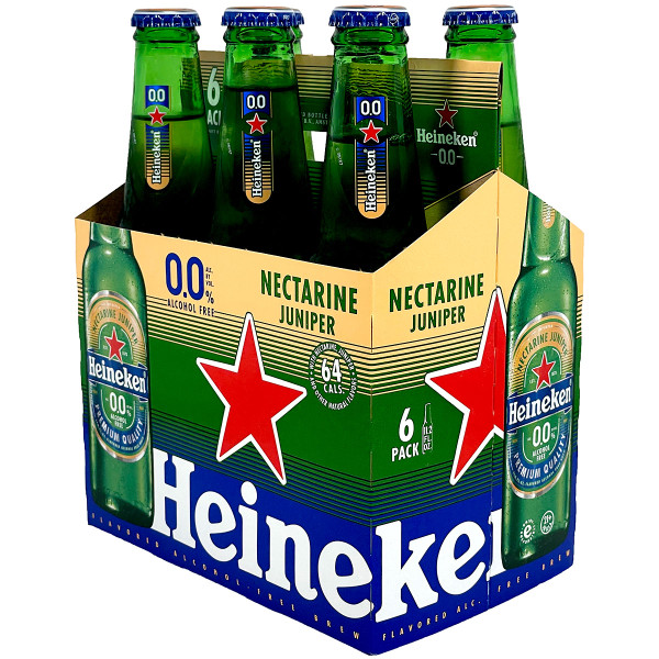 Heineken 0.0 Alcohol Free Lager Nectarine Juniper 6-Pack