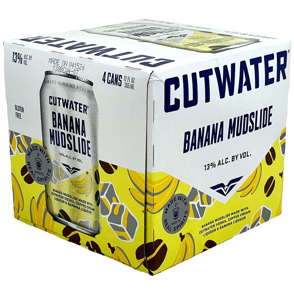 Cutwater Banana Mudslide Ready-To-Drink 4-Pack Can