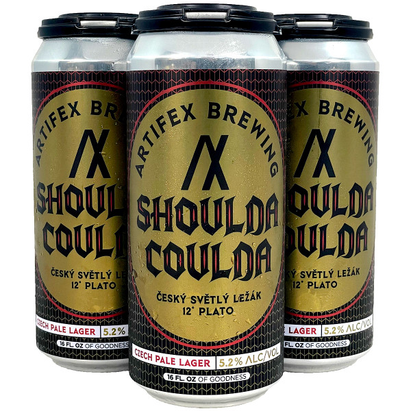 Artifex Shoulda Coulda Český Světlý Ležák Czech Pale Lager 4-Pack Can