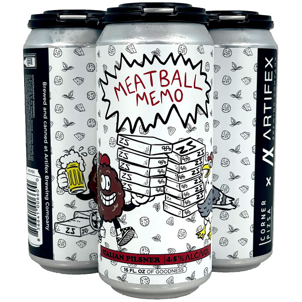 Artifex Meatball Memo Italian Pilsner 4-Pack Can