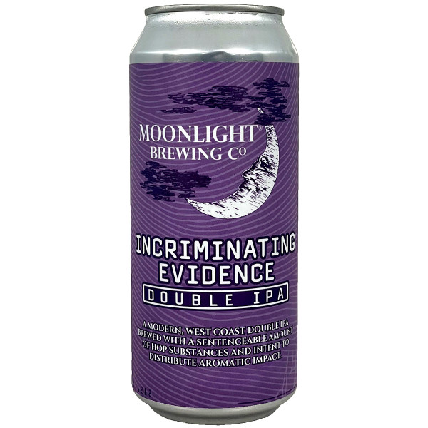 Moonlight Brewing Incriminating Evidence Double IPA Can