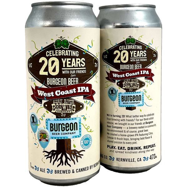 Kern River [+ Burgeon] 20th Anniversary DDH West Coast IPA Can