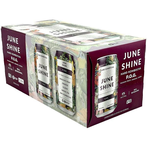 JuneShine P.O.G. Hard Kombucha 8-Pack Can