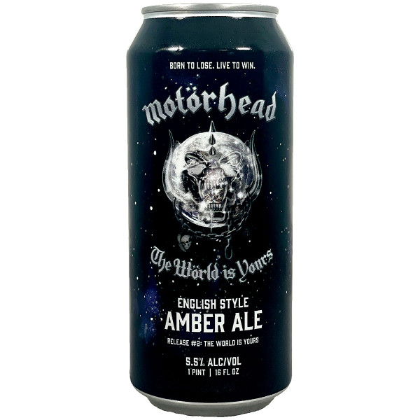 Motörhead The World Is Yours English Style Amber Ale Can