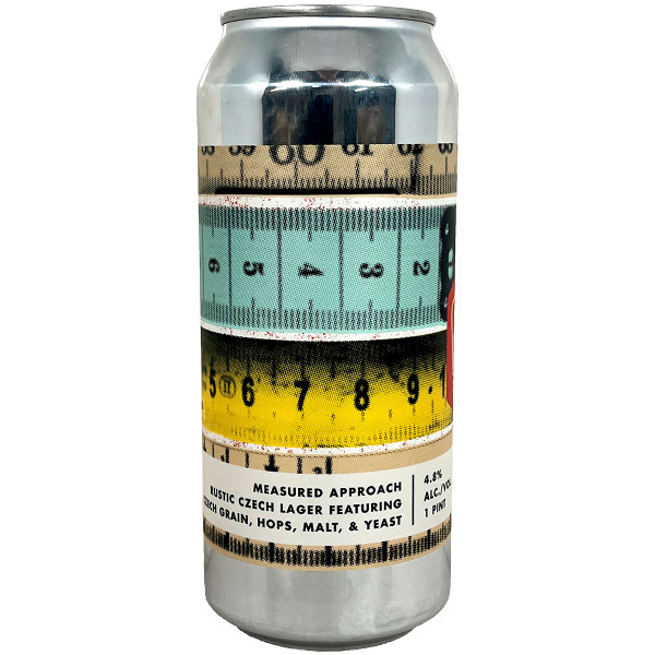 Bottle Logic [+ Everywhere] Measured Approach Rustic Czech Lager Can