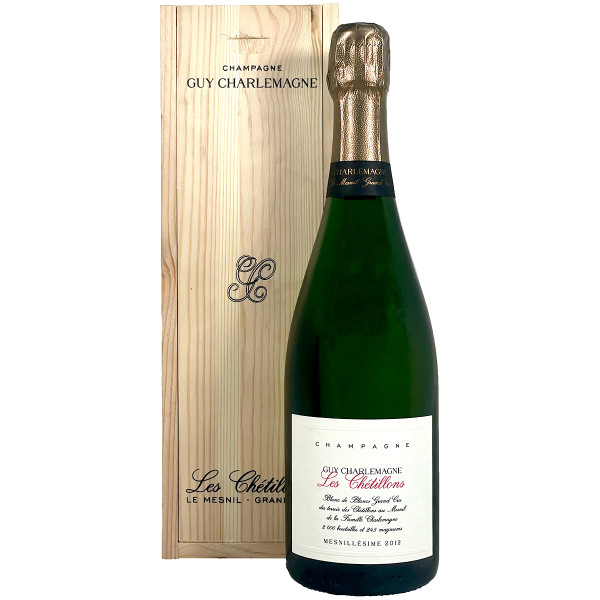 Guy Charlemagne 2012 Les Chétillons Blanc de Blancs Grand Cru Extra Brut Champagne w/ Gift Box
