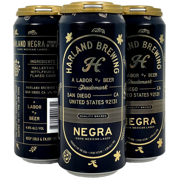 Harland Negra Dark Mexican Lager 4-Pack Can