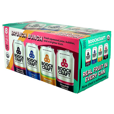Boochcraft Organic Hard Kombucha Variety 8-Pack Can